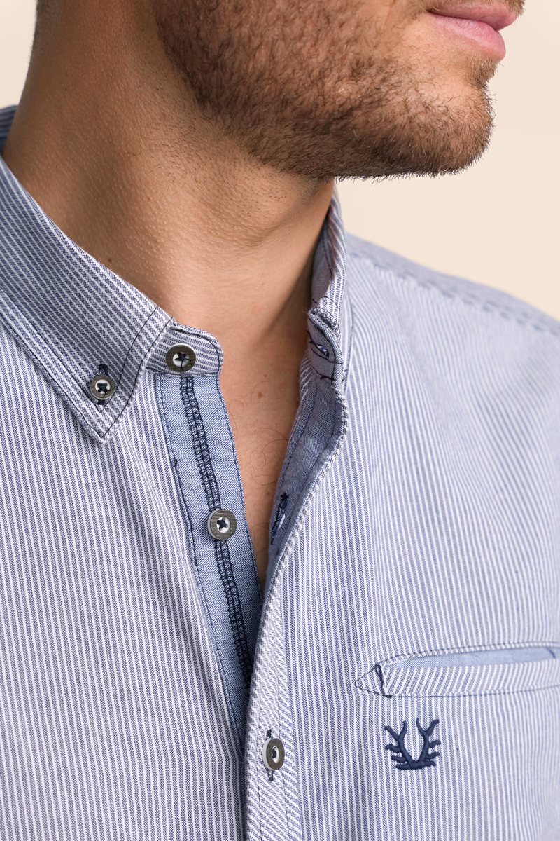 Krueger Traditional  Shirt "Auron" blue