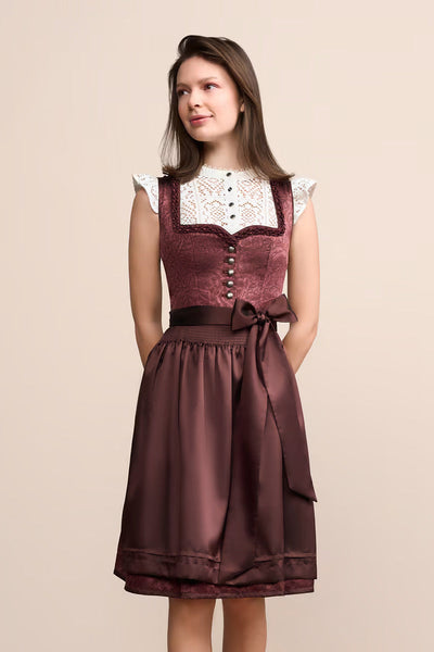 (new) Kruger Midi Dirndl 2pcs. 60cm "Carline" red