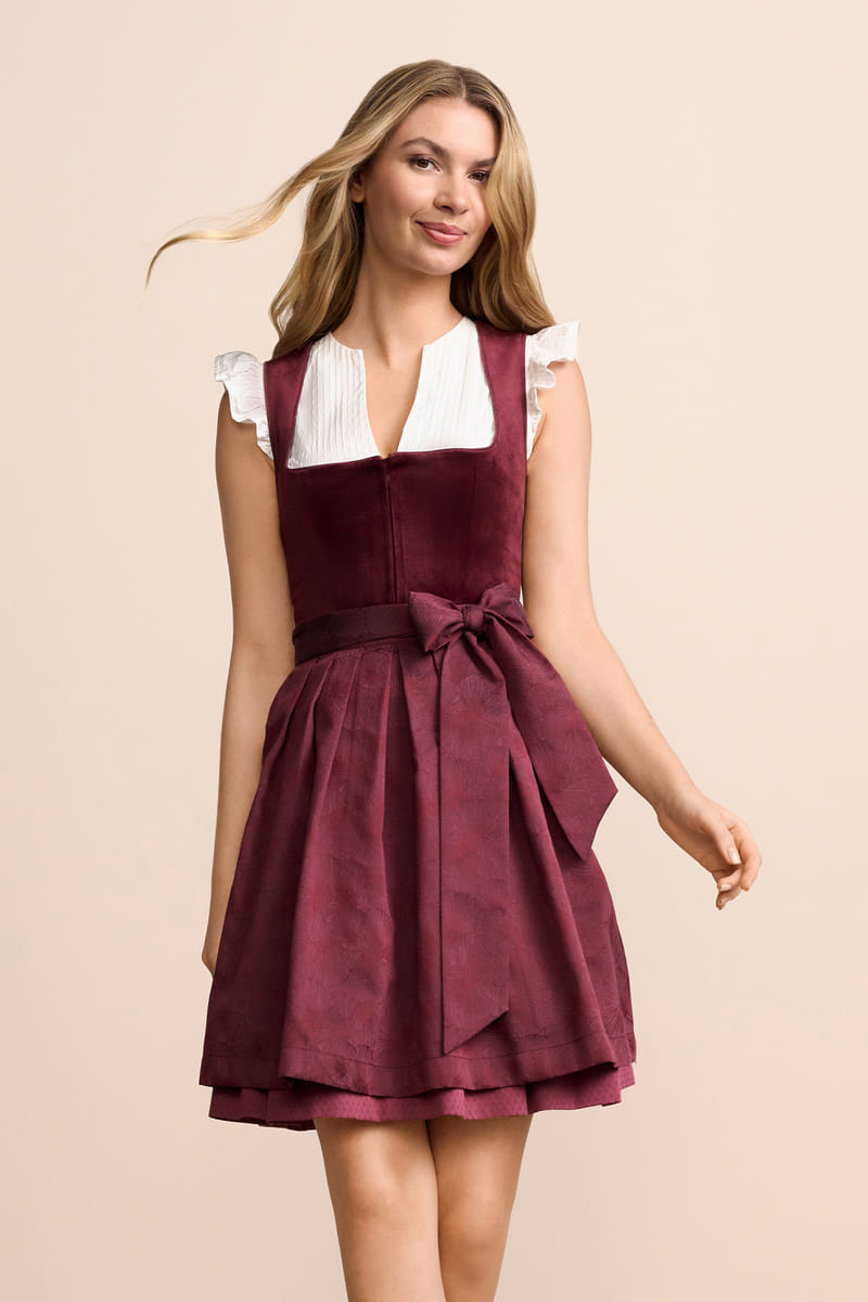 Kruger Olenna Mini Dirndl, Red — 50cm 2pc Set