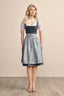 Kruger Midi Dirndl 2pcs. 60cm "Aurela" blue