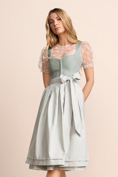Kruger Della Long Dirndl, Green — 70cm 2pc Set