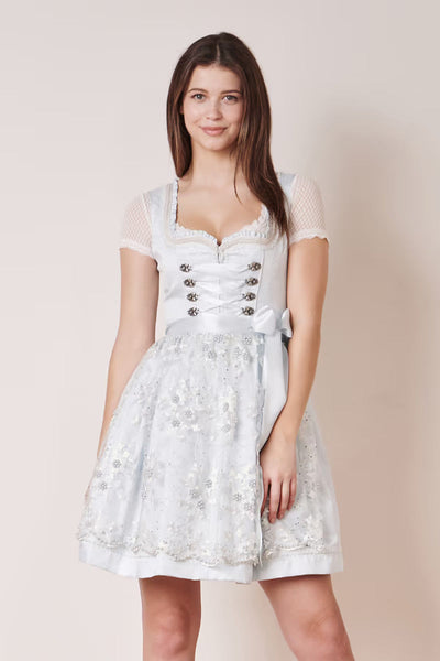 Kruger Mini Dirndl 2pcs. 50cm "Sunny" blue