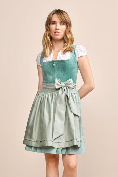 Kruger Mini Dirndl 2pcs. 50cm "Delea" green