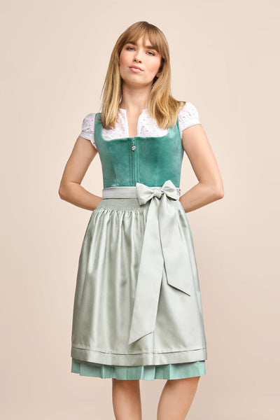Kruger Midi Dirndl 2pcs. 60cm "Delea" green