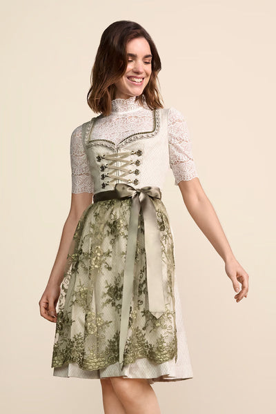 Kruger Almedia Midi Dirndl, Green — 60cm 2pc Set