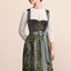 Kruger Midi Dirndl 2pcs. 60cm "Lunessa" green
