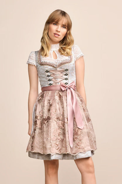 Kruger Mini Dirndl 2pcs. 50cm "Emilija" gray
