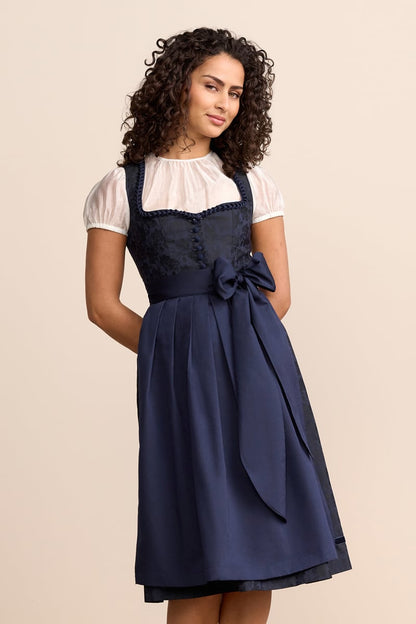 Kruger Olesya Long Dirndl, Blue, 70cm