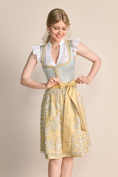 Kruger Mini Dirndl 2pcs. 60cm "Winnie" green (low stock)
