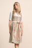 Kruger Midi Dirndl 2pc 60cm "Vivianna" brown