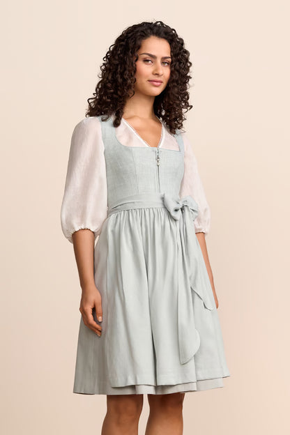 Krüger Yliana Midi Dirndl, Blue — 60cm 2pc Set