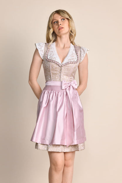 Kruger Bruni Mini Dirndl, Beige — 50cm 2pc Set