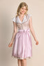 Kruger Midi Dirndl 2pcs. 60cm "Bruni" pink