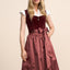 Kruger Midi Dirndl 2pcs. 60cm "Ariella" red