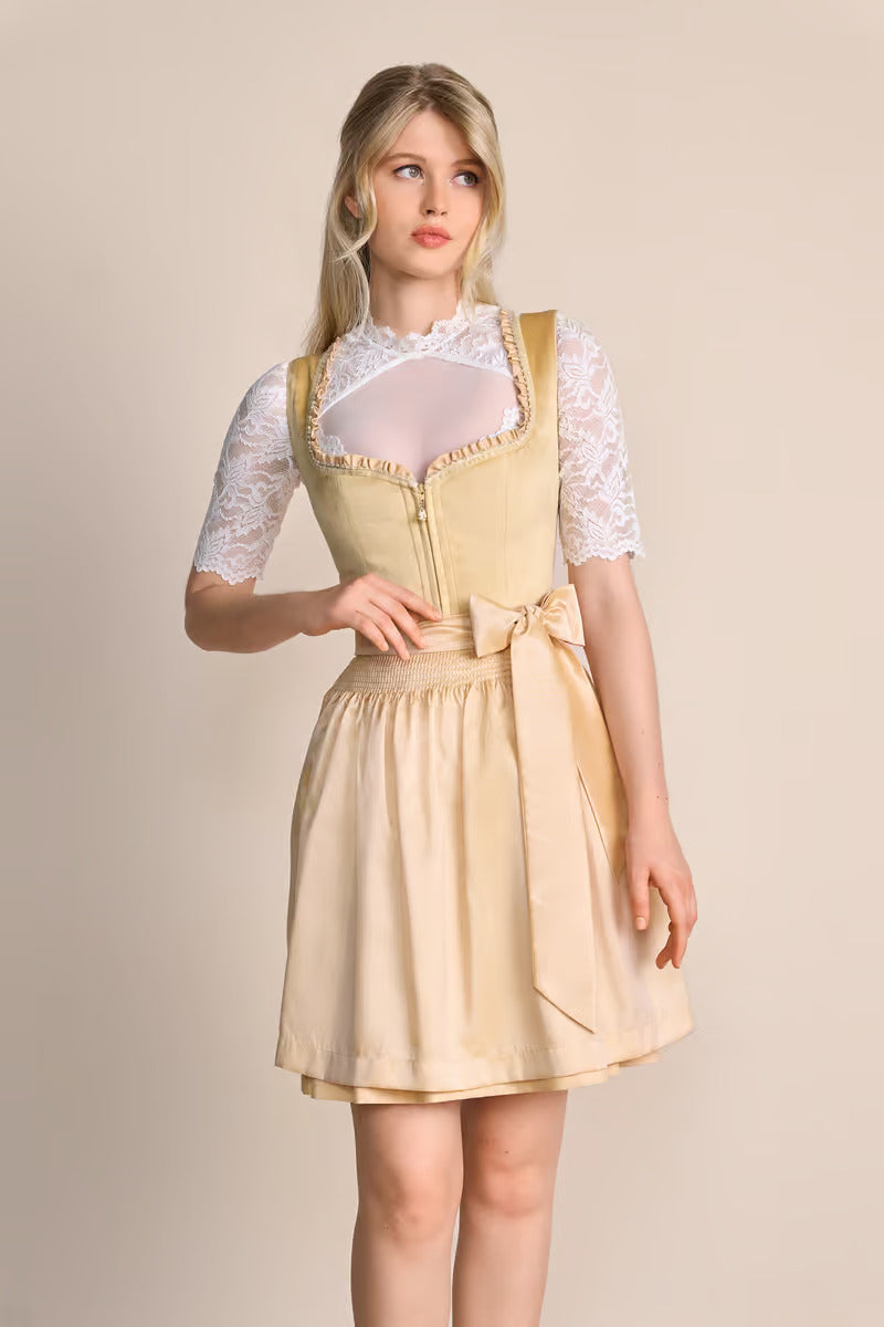 Kruger Annina Mini Dirndl, Yellow — 50cm 2pc Set
