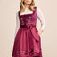 Kruger Thialda Mini Dirndl, Red — 50cm 2pc Set