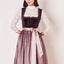 Kruger Midi Dirndl 2pcs. 60cm "Joelina" berry