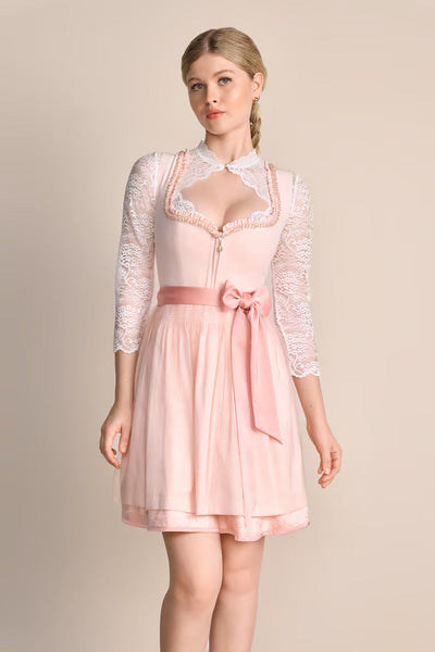 Kruger Mini Dirndl 2pcs. 50cm "Milina" pink ( size 36)
