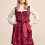 Kruger Mini Dirndl 2pc 50cm "Dafna" red