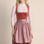 Kruger Mini Dirndl 2pcs. 50cm "Alisha" red (38,40)