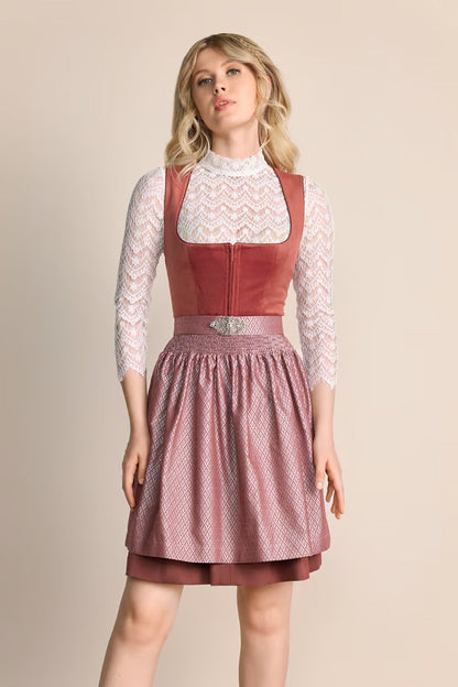 Kruger Alisha Mini Dirndl, Red — 50cm 2pc Set