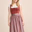 Kruger Long Dirndl 2pcs. 70cm "Alisha" red