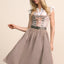 Kruger Midi Dirndl 2pcs. 60cm "Mariselle" brown