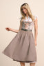 Kruger Long Dirndl 2pcs. 70cm "Mariselle" brown