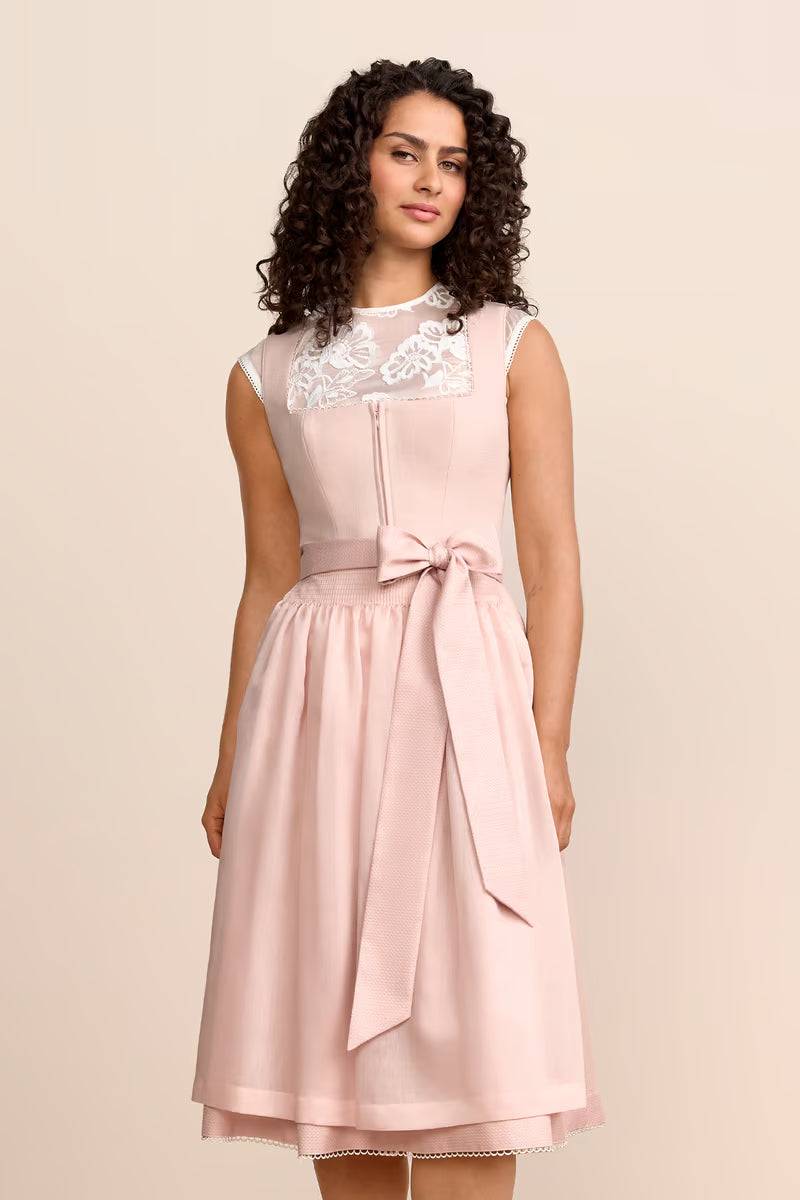 Krüger Sorelle Long Dirndl, Rose — 70cm 2pc Set
