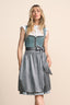 Kruger Midi Dirndl 2pcs. 60cm "Soleil" turquoise