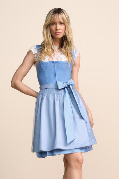 Kruger Mini Dirndl 2pc 50cm "Caylee" blue