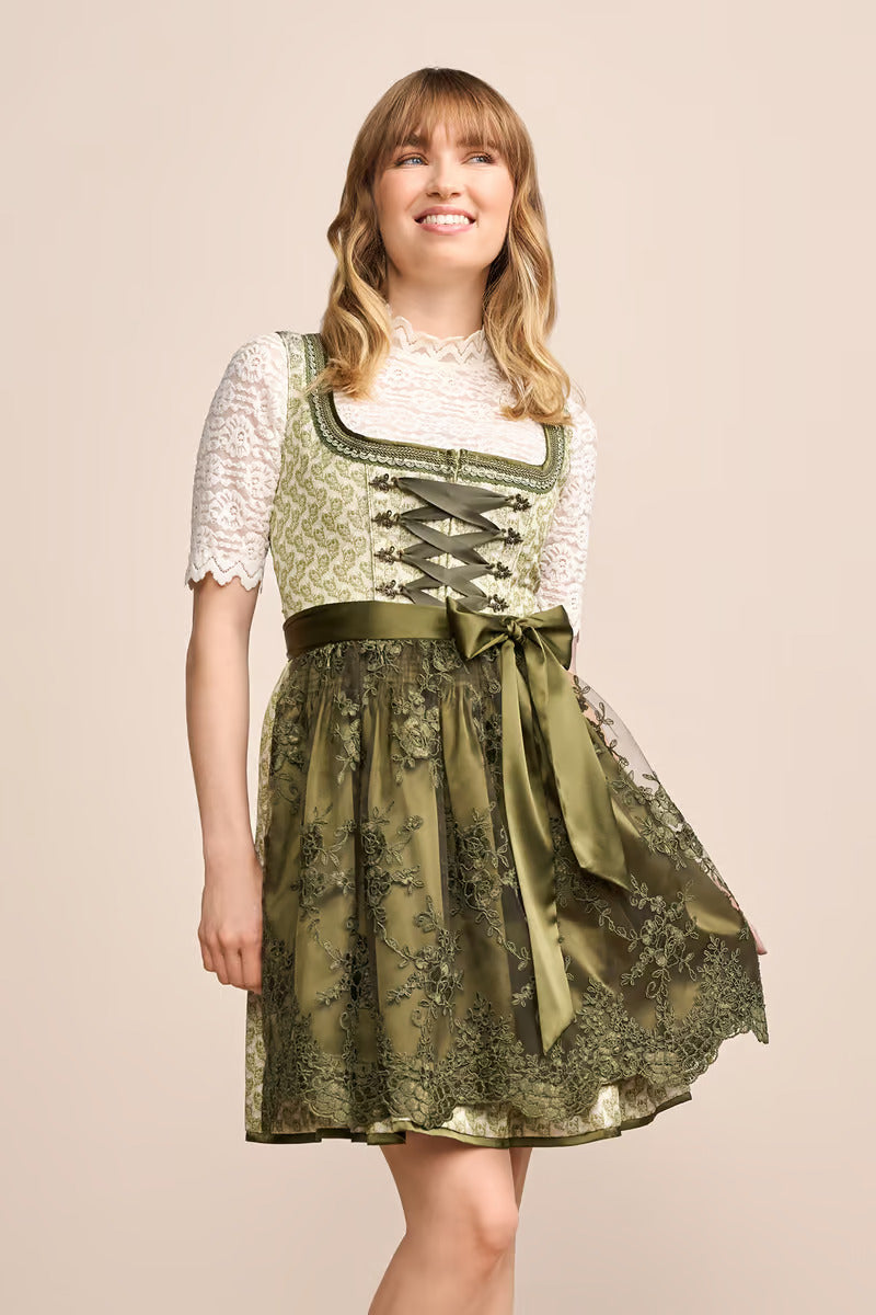 (new) Kruger Mini Dirndl 2pcs. 50cm "Brynlee" green
