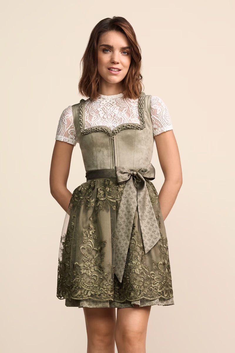 Kruger Aysha Mini Dirndl, Green — 50cm 2pc Set