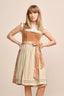 (new) Kruger Midi Dirndl 2pcs. 60cm "Jelva" brown