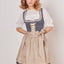 Kruger Mini Dirndl 2pcs. 50cm "Justine" blue