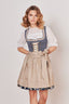 Kruger Mini Dirndl 2pcs. 50cm "Justine" blue (size 36,38)