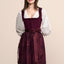 Kruger Midi Dirndl 2pc 60cm "Betty" red