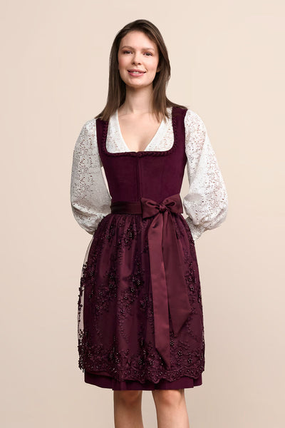 Kruger Midi Dirndl 2pc 60cm "Betty" red