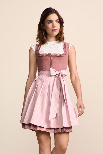 Kruger Mini Dirndl 2pcs. 50cm "Chleophea" pink