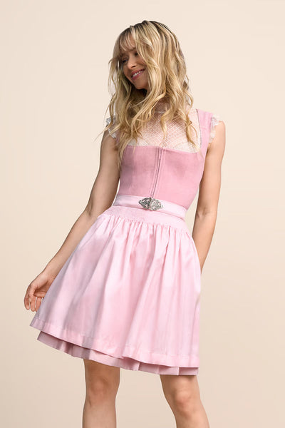 Kruger Mini Dirndl 2pcs. 50cm "Evi" pink