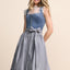 Kruger Long Dirndl 2pcs. 70cm "Shirley" blue
