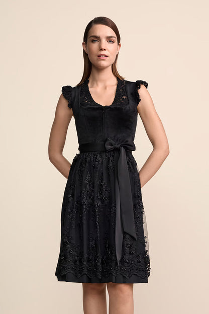 Kruger Midi Dirndl 2pcs. 60cm "Lovira" black