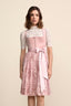 Kruger Midi Dirndl 2pcs. 60cm "Lovira" pink