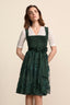 Kruger Midi Dirndl 2pcs. 60cm "Lovira" green