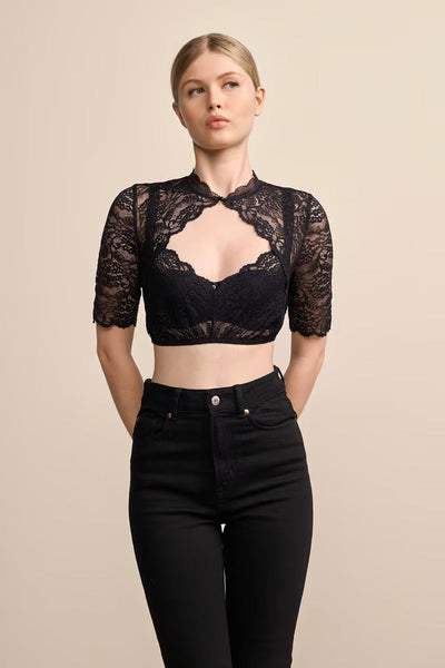 Kruger Dirndl Blouse "Sydney" black (36)