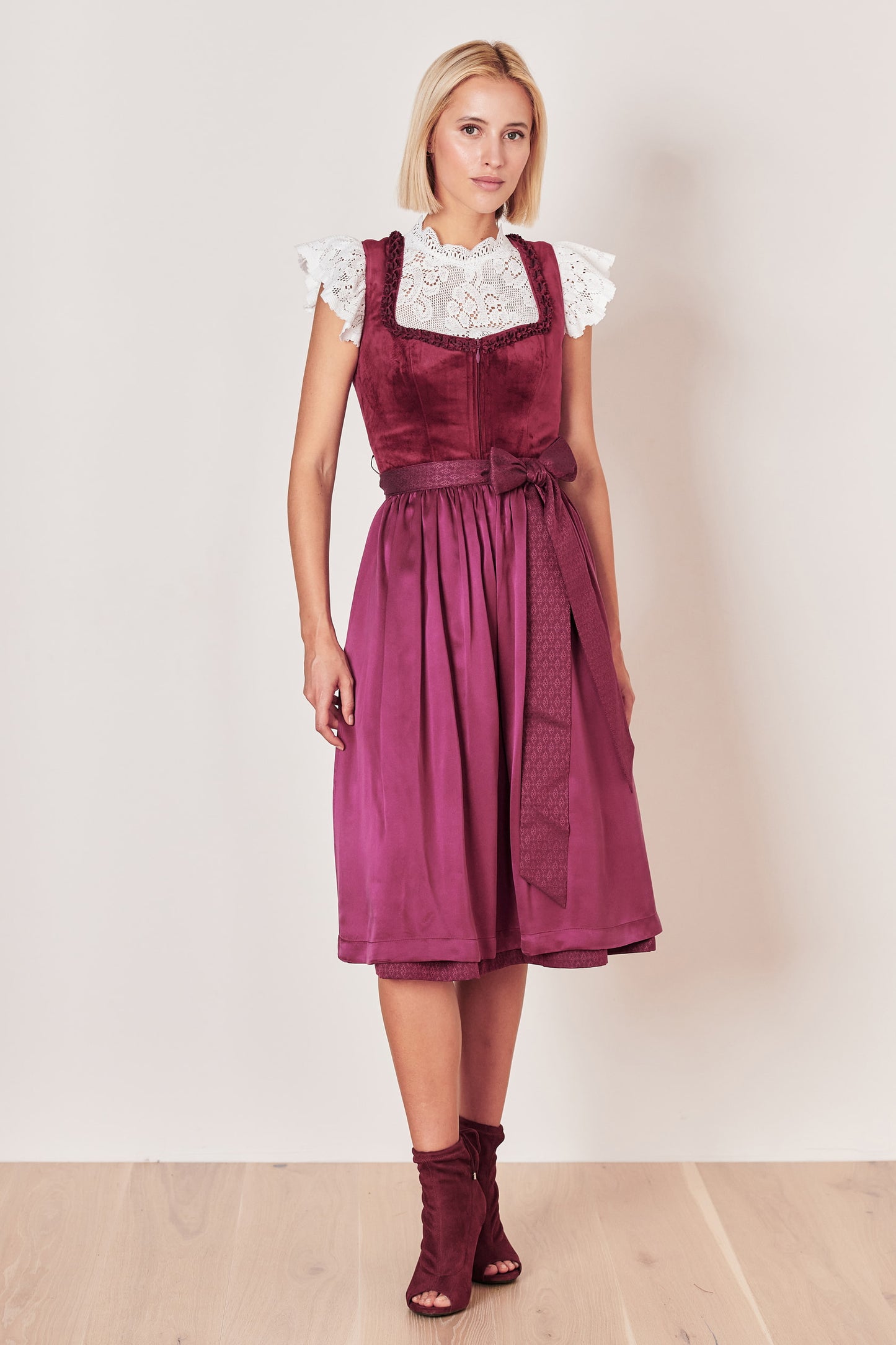 Julia Trentini Mathilda Dirndl, Berry — 70cm Long