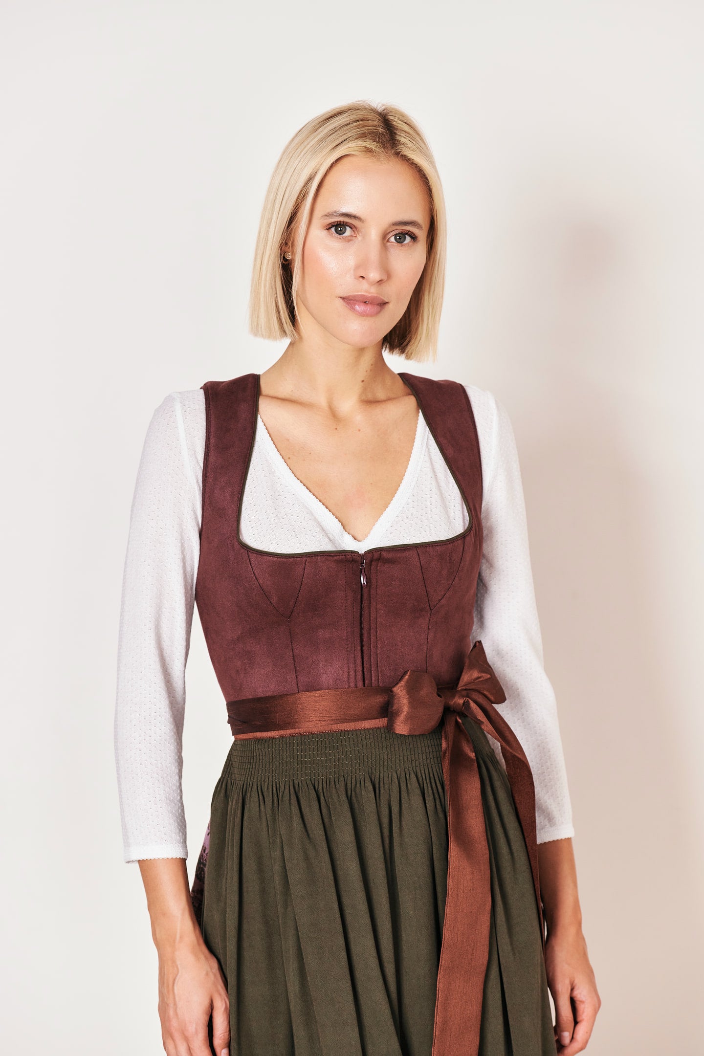 Julia Trentini Lina Midi Dirndl, Purple — 60cm