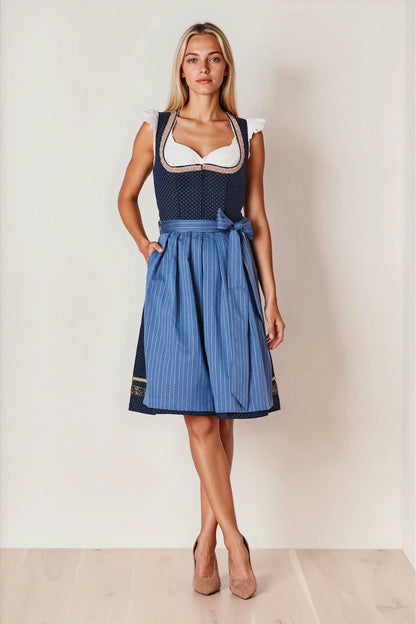 Julia Trentini Mia Midi Dirndl, Blue — 60cm