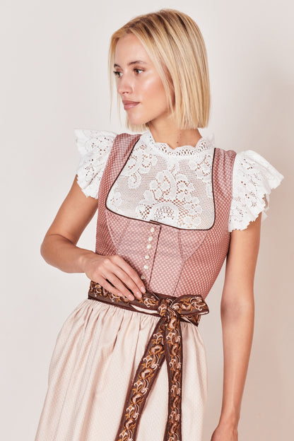 Julia Trentini Klara Dirndl, Rose — 70cm Long