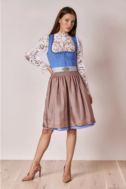 Julia Trentini Delia Midi Dirndl, Blue — 60cm